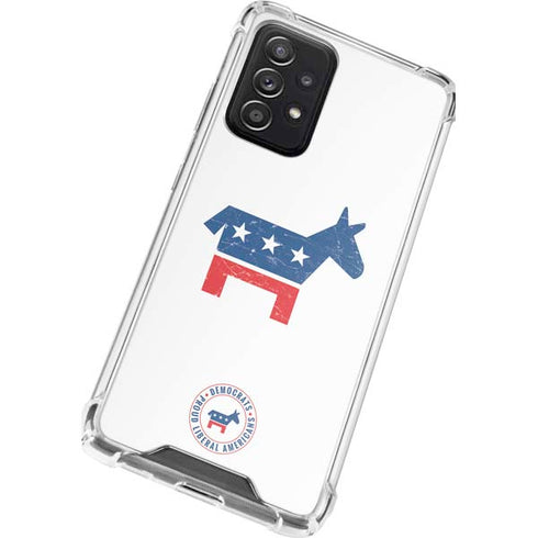 Democrat Donkey Galaxy A72 5G Clear Case